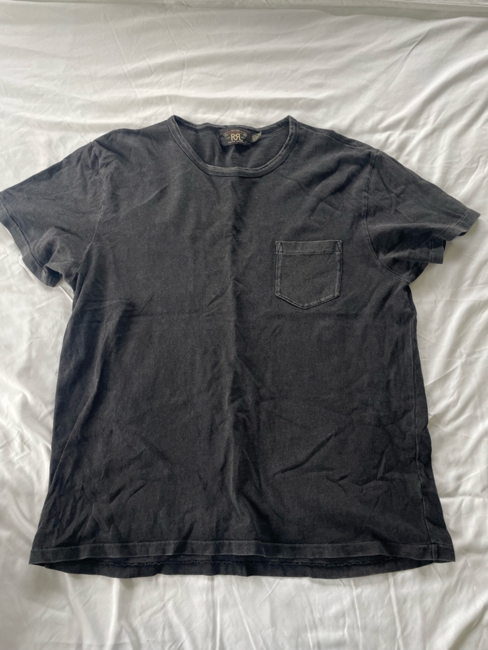 Ralph Lauren RRL Black Indigo Pocket Tee